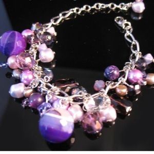 Lavender bubble bracelet© necklace 3 in 1